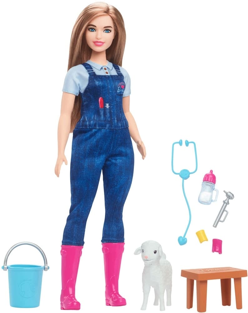 Boneca Barbie Veterinária Pecuária Mattel You Can Be Anything - Hrg41 Hrg42