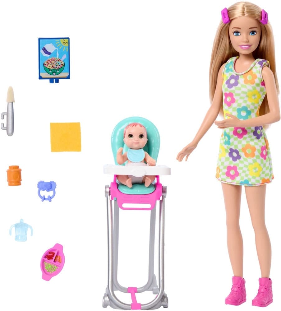 Boneca Barbie Skipper Babysitter Mattel Htk35
