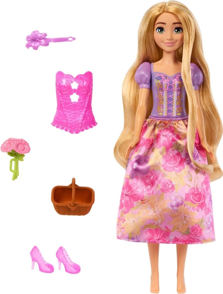 Boneca Mattel Disney Princess Rapunzel Spin & Revel Surprises Htv86