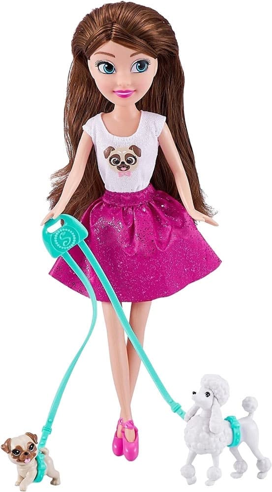 Boneca Sparkle Girlz Dog Walker Zuru