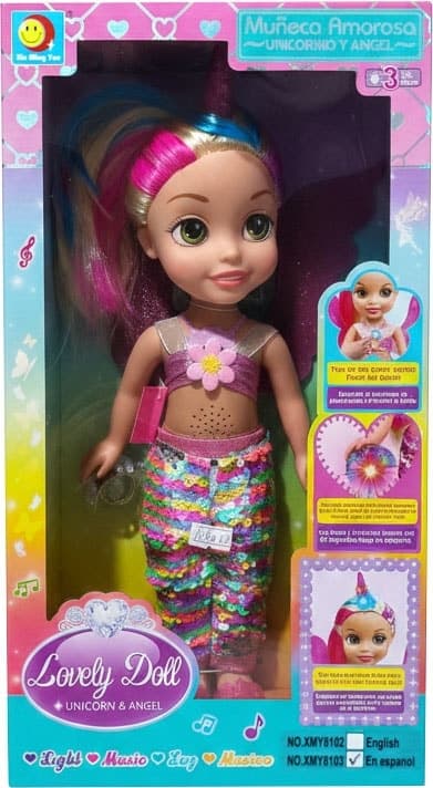 Boneca Rpc Unicorn & Angel Lovely Xin Ming Yue - Xmy8103