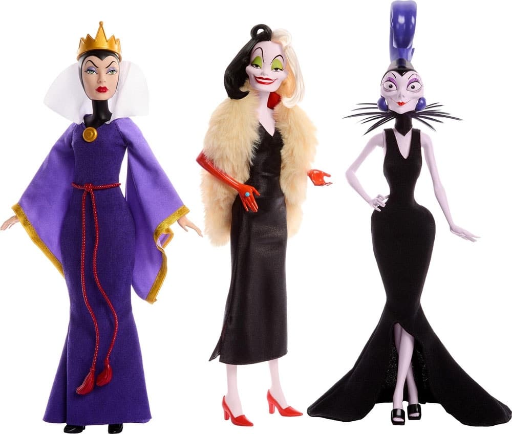 Bonecas Mattel Disney Villains Hrf56 (3 Unidades)