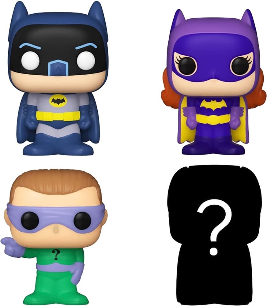 Boneco Batman - Dc - Funko Bitty Pop! Misterio Pop Adentro 4 Pack
