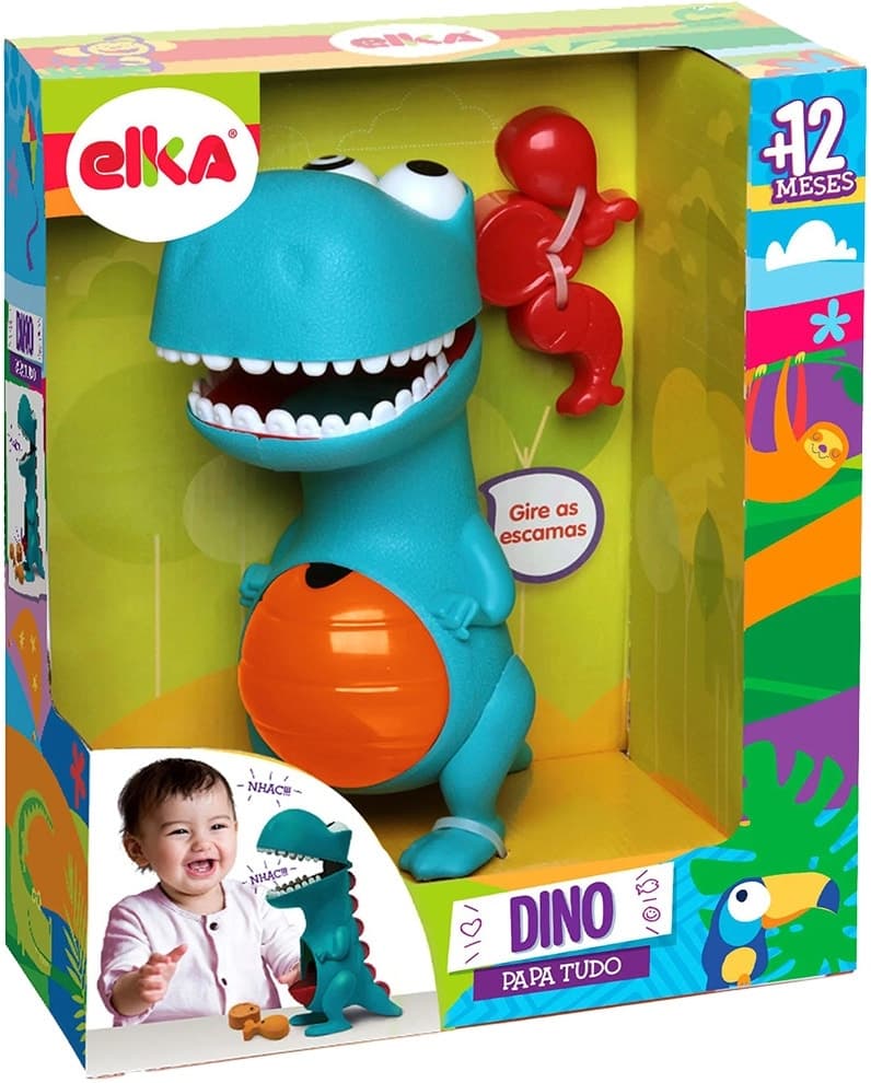 Brinquedo Dino Papa Tudo Elka