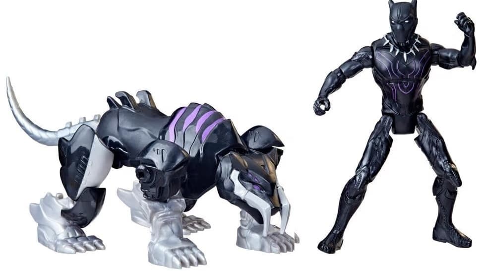 Boneco Hasbro Mech Strike Mechasaurus Black Panther & Sabre Claw - F6676