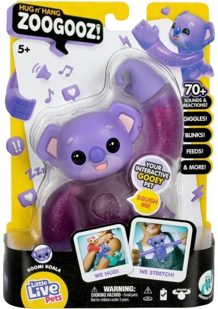 Boneco Moose Little Live Pets Hug N' Hang Zoogooz!
