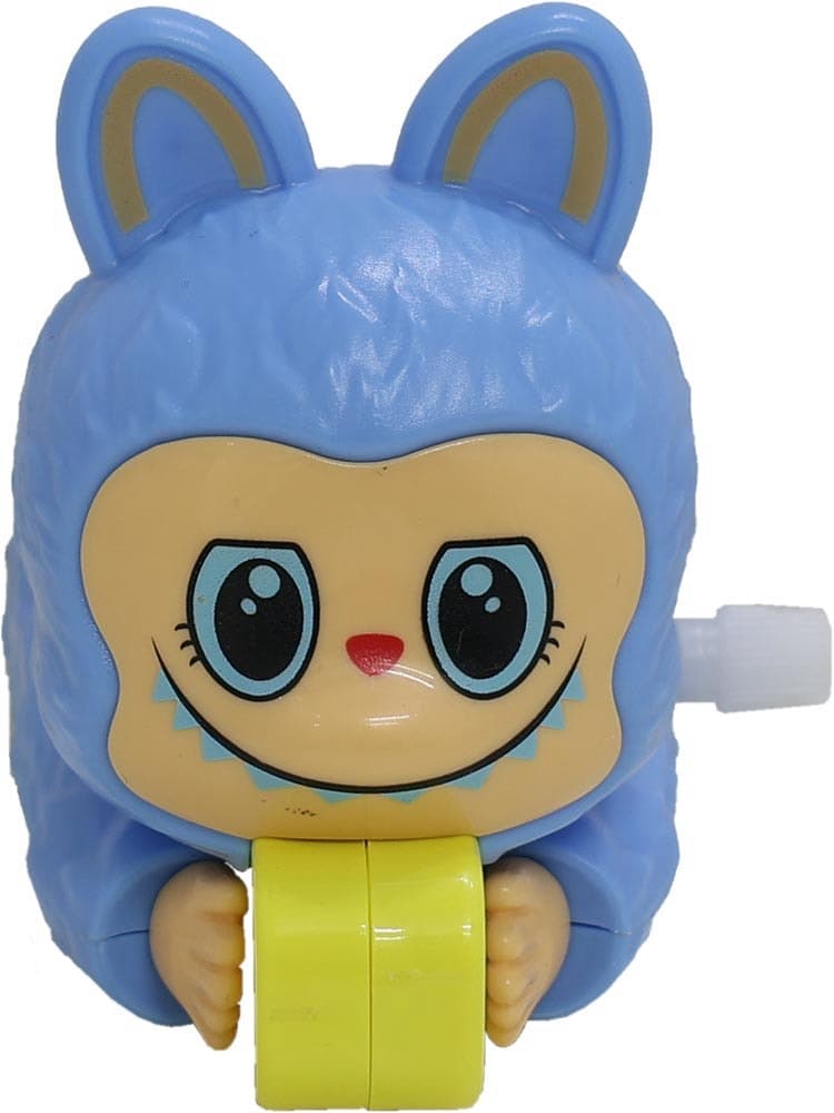 Boneco Labubu de Corda Azul Céu