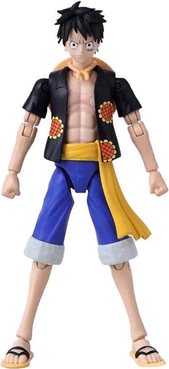 Boneco Bandai Monkey D. Luffy Dressrosa Anime Heroes