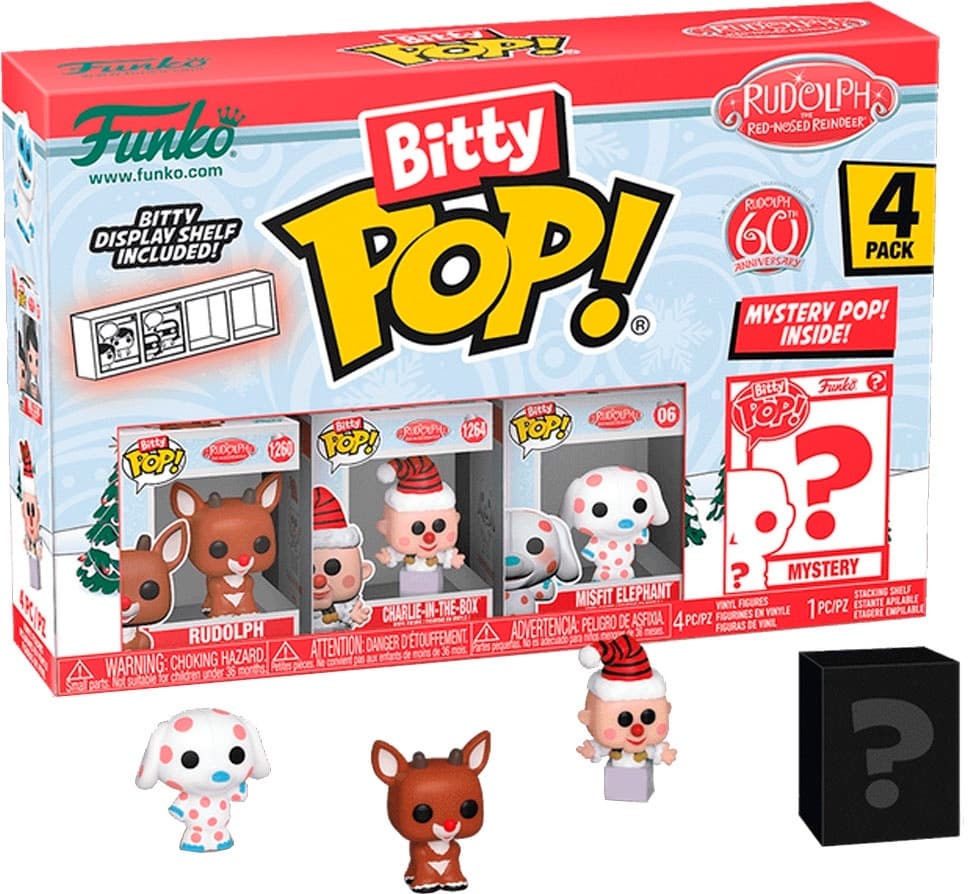 Boneco Rudolph Funko Pop! 60 Aniversary 4 Pack