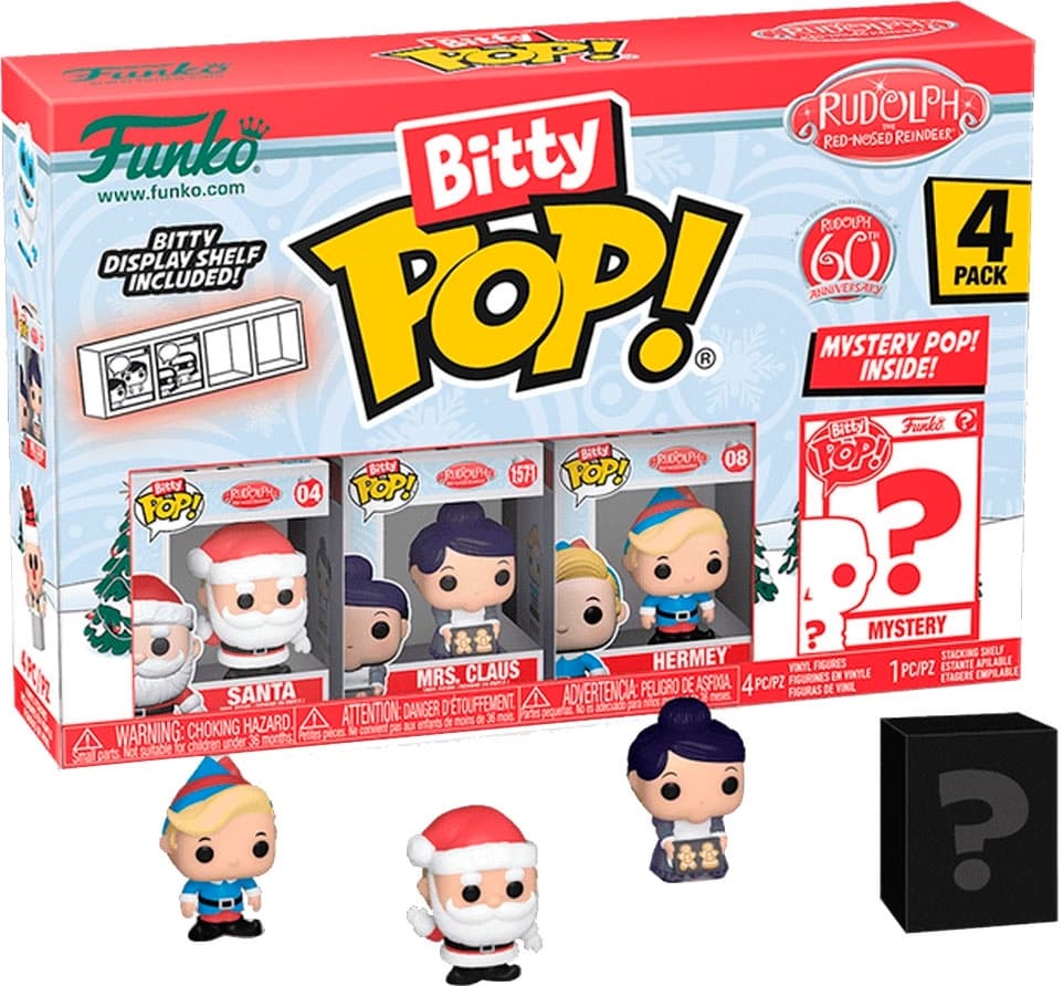 Boneco Funko Pop! 4 Pack Rudolph 60 Aniversary