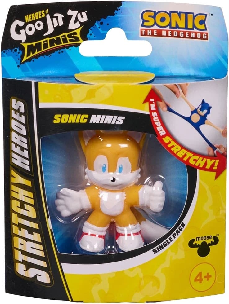 Boneco Tails Heroes Of Goo Jit Zu Sonic Minis Stretchy Heroes Moose