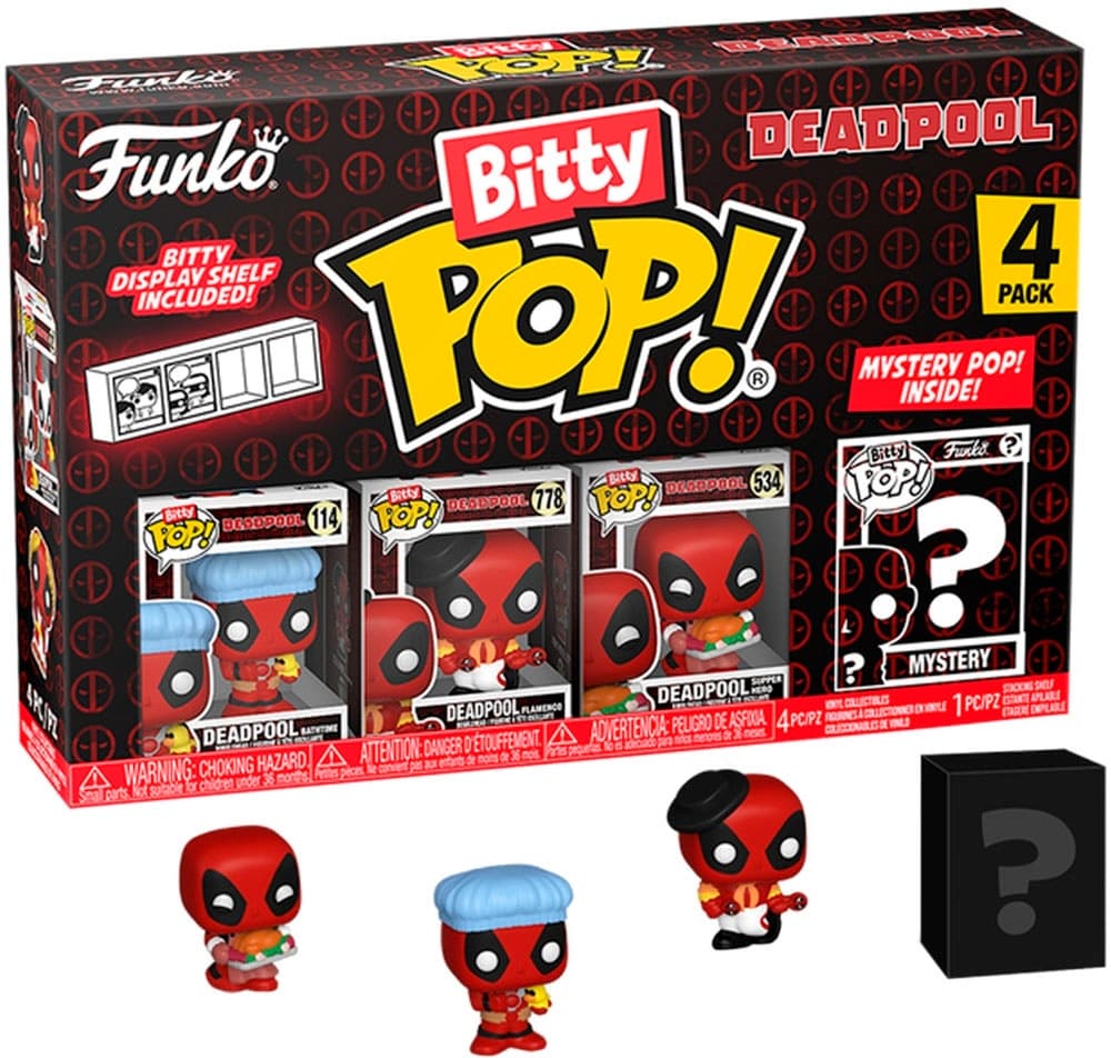 Boneco Funko Bitty Pop! Misterio Pop Adentro 4 Pack