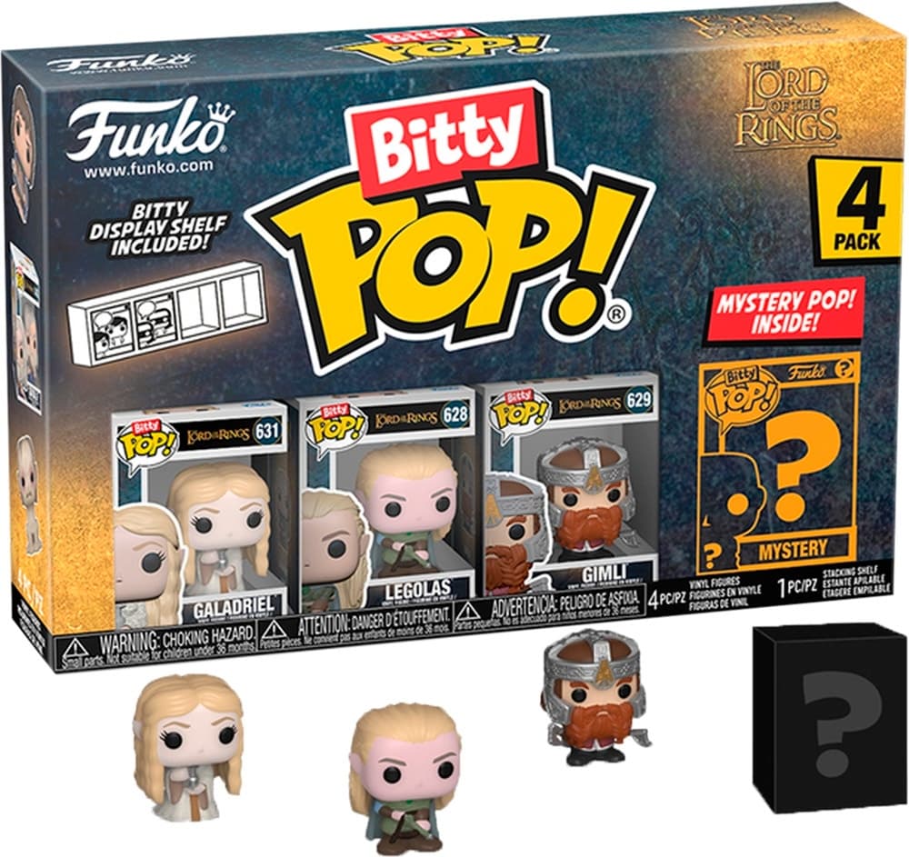 Bonecos Funko The Lord Of The Rings Bitty Pop! 4 Pack