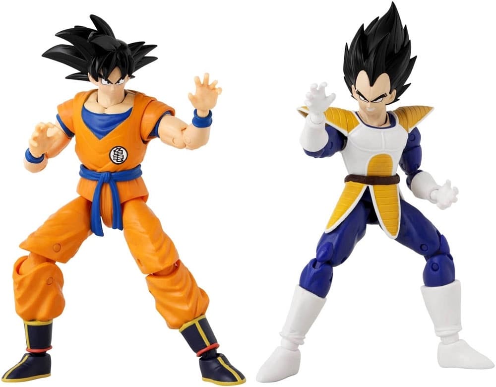 Bonecos Goku Vs Vegeta Dragon Stars Bandai