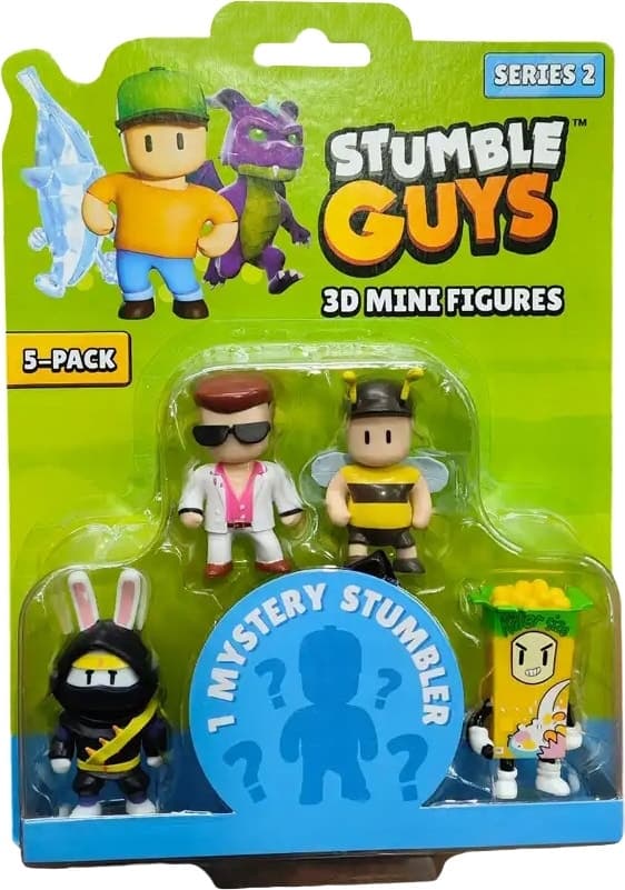 Bonecos Stumble Guys 3D Mini Figures S2 Diramix Art.1 - 0438 (5 Unidades)
