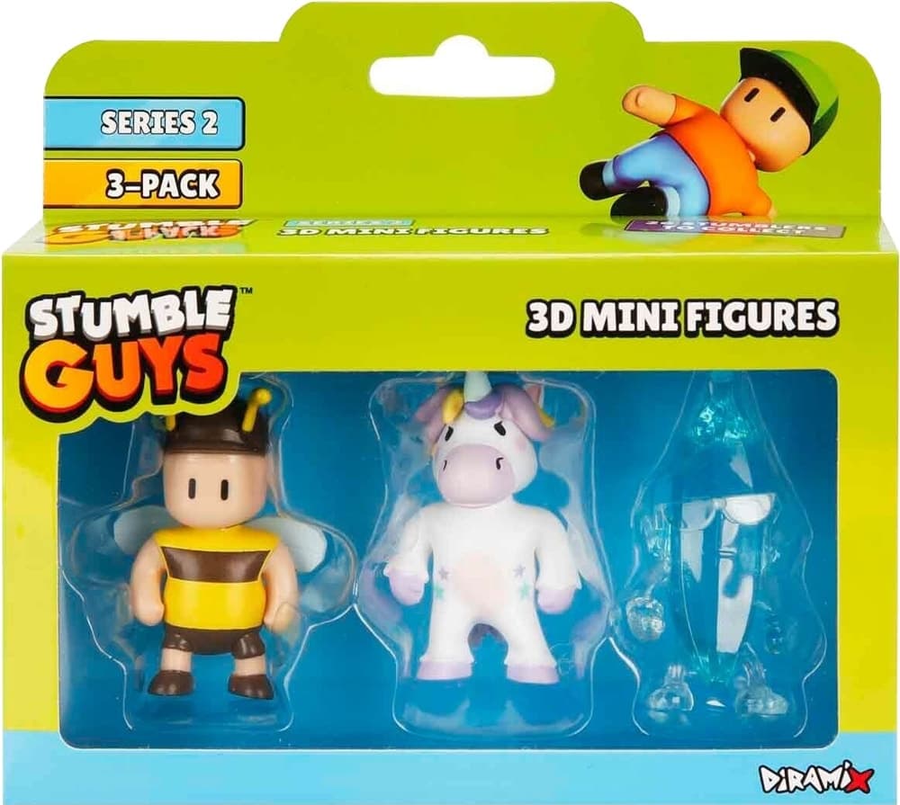 Bonecos Stumble Guys 3D Mini Figures S2 Diramix Art.3 - 0439 (3 Unidades)