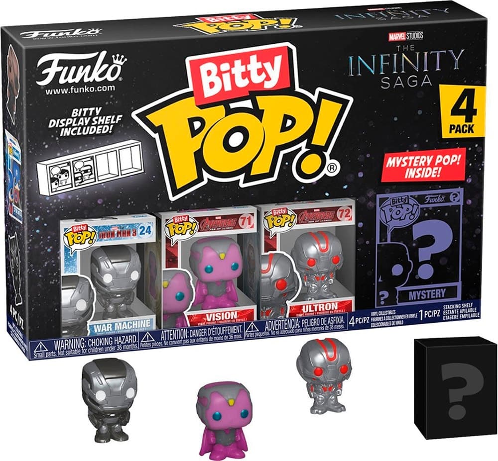 Bonecos Funko The Infinity Saga Bitty Pop! Misterio Pop Adentro 4 Pack