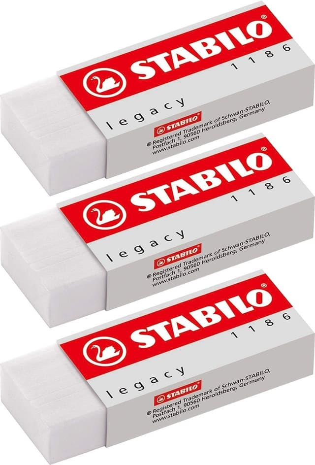 Borracha Stabilo Legacy 1186 - (3 Unidades)