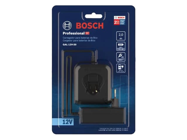 Carregador de Bateria Bosch 12 Volt Gal-12V