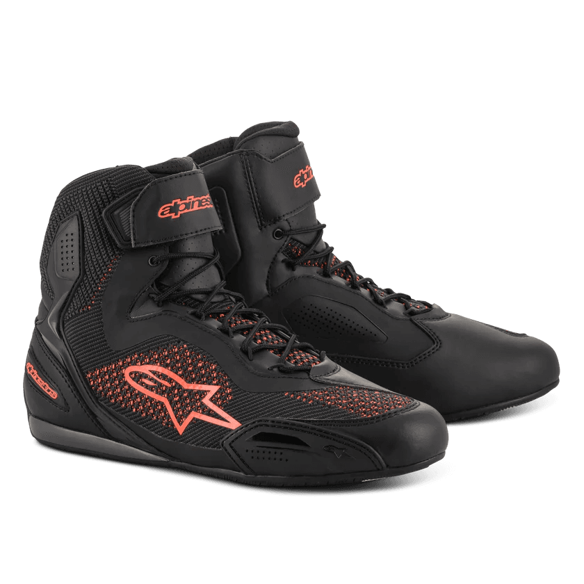 Bota Alpinestars Faster-3 Rideknit Preta/Vermelha 11.5