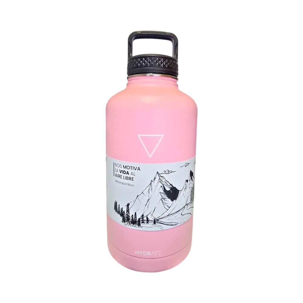 Garrafa Térmica Hydrate Growler 1.9L Rosa Pastel