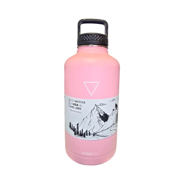 Garrafa Térmica Hydrate Growler 1.9L Rosa Pastel