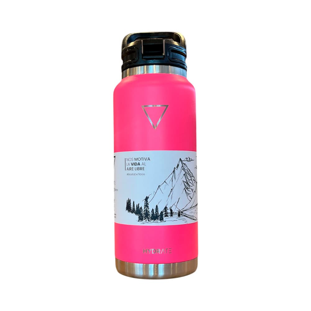 Garrafa Térmica Hydrate Proseries V2 1060ml Rosa Flamengo