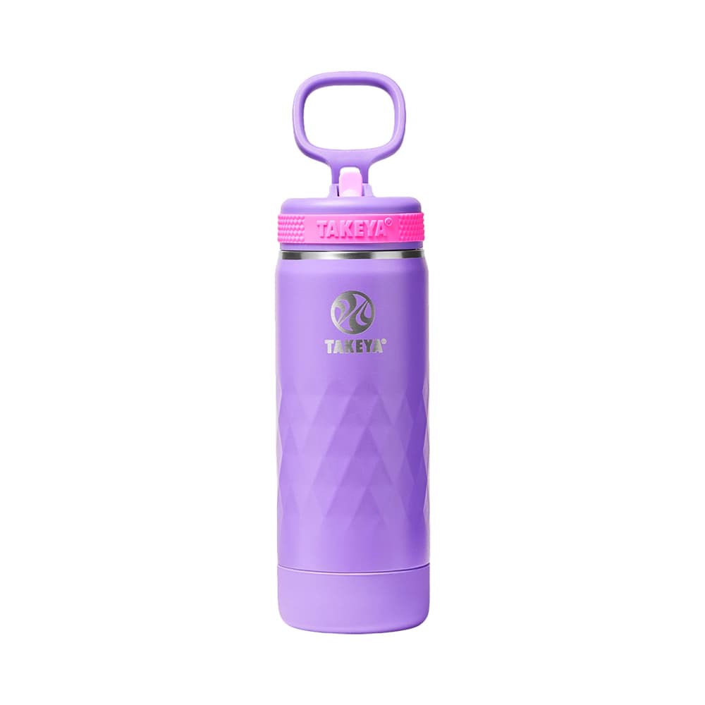 Garrafa Térmica Takeya Kids Sport com Tampa de Canudo 530ml Grape Blaze