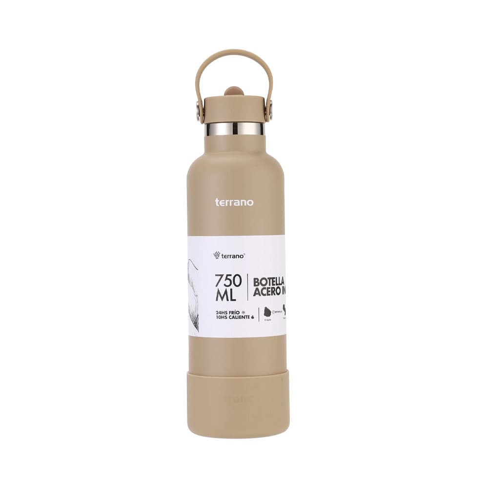 Garrafa Térmica Terrano Bota + Bico 750ml Arena