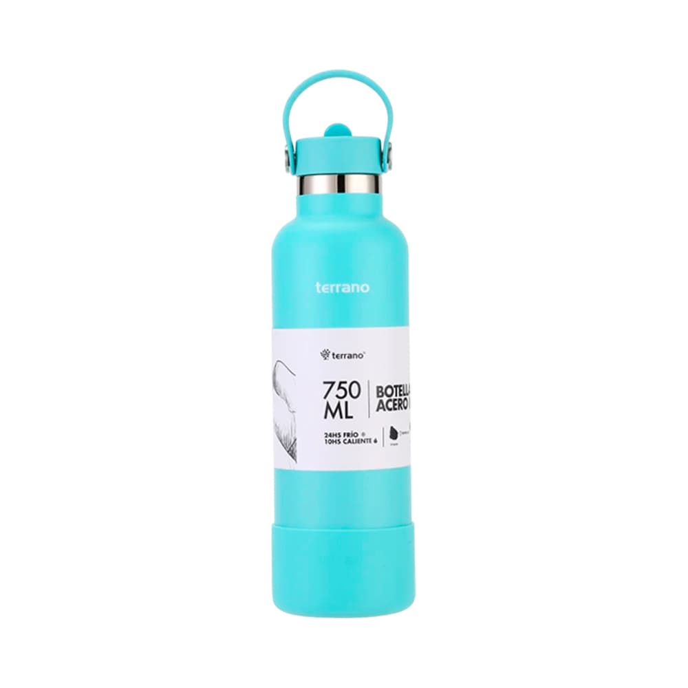 Garrafa Térmica Terrano Bota + Bico 750ml Azul Céu