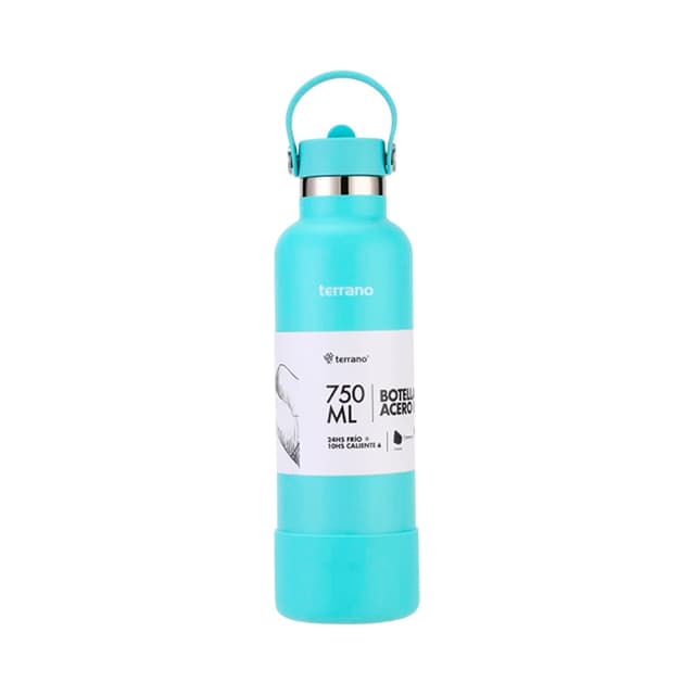 Garrafa Térmica Terrano Bota + Bico 750ml Azul Céu