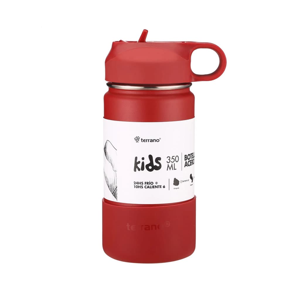 Garrafa Térmica Terrano Kids 350ml Vermelha