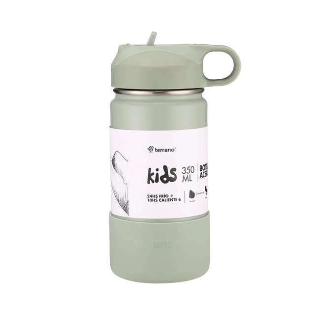 Garrafa Térmica Terrano Kids 350ml Verde Oliva