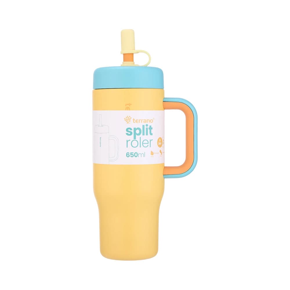 Garrafa Térmica Terrano Split Roler 650ml Mostarda