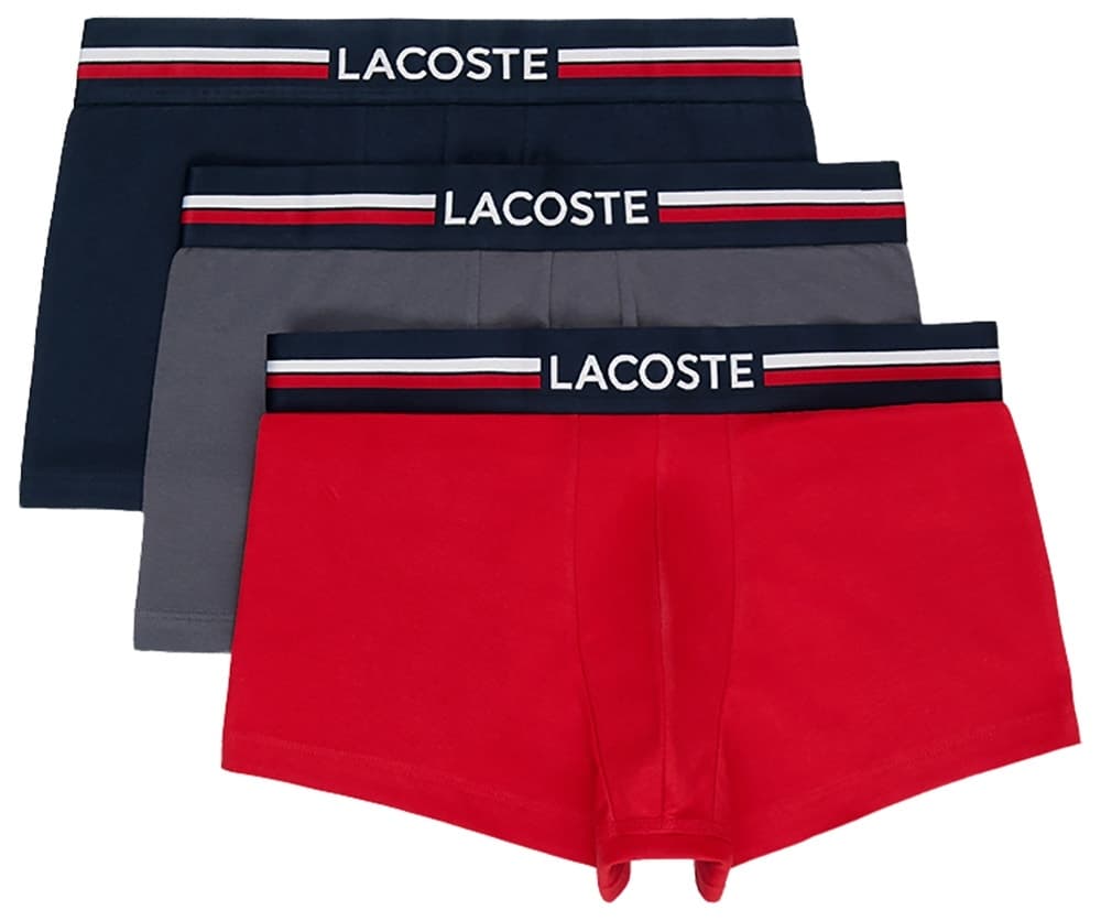 Cueca Boxer Lacoste 5H0451-23 Vvh Masculino (3 Unidades)