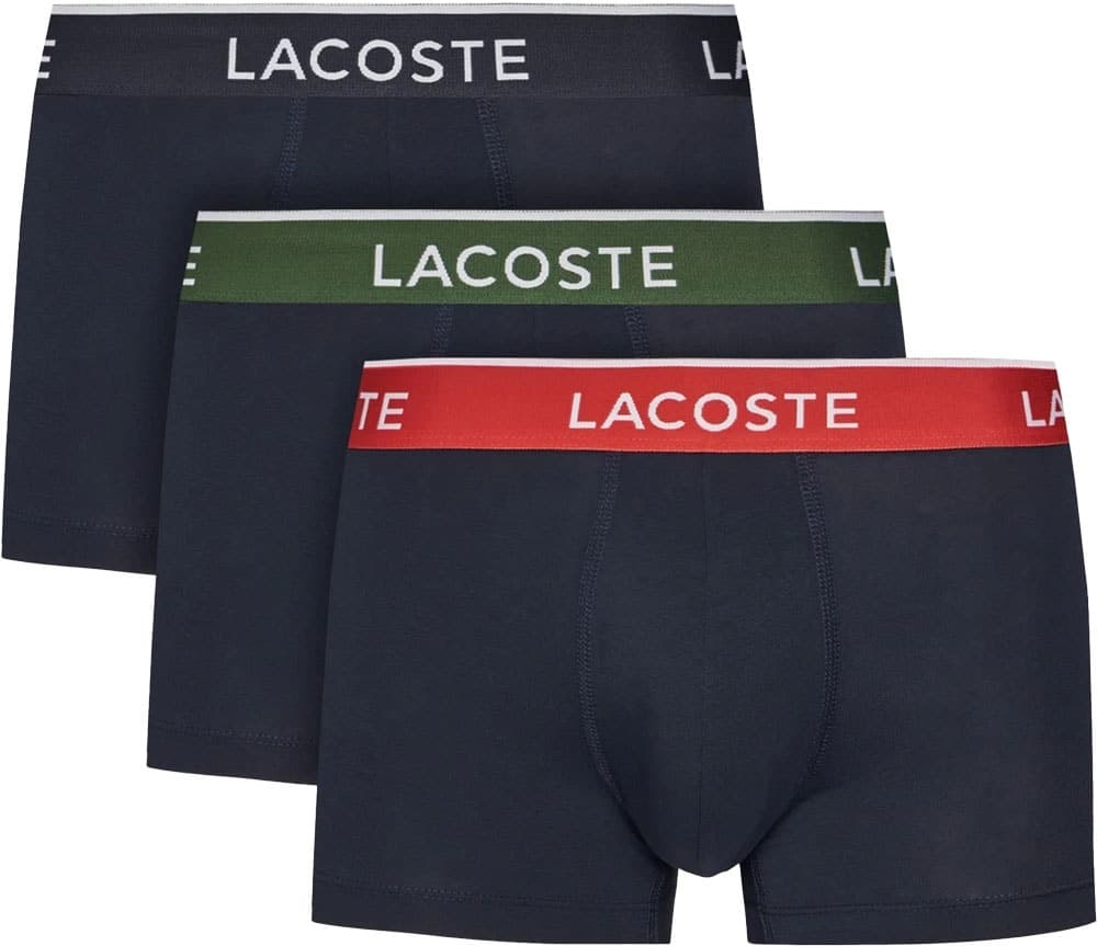 Boxer Masculino Lacoste 5H1297-23 (3 Unidades)