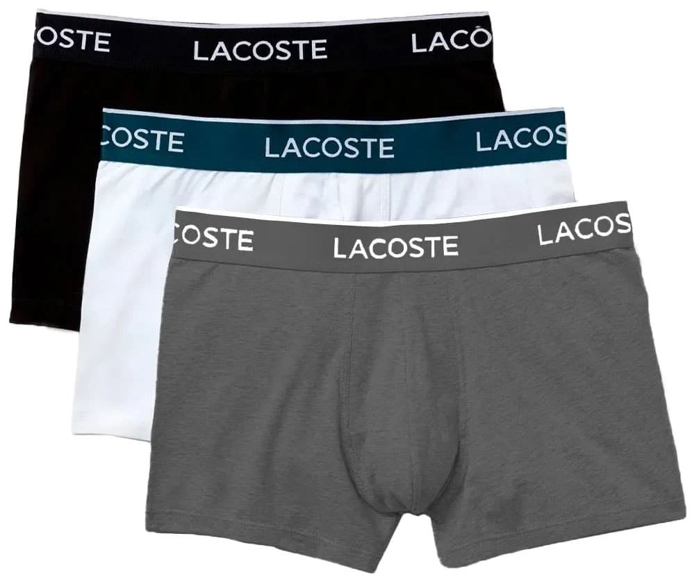 Boxer Masculino Lacoste 5H968123 Rxz (3 Unidades)