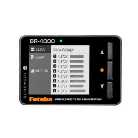 Verificador de Bateria/Servo/Receptor Futaba Br4000