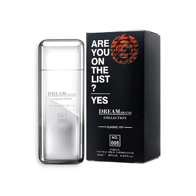 Perfume Brand Collection Vip Men Eau de Parfum 25ml