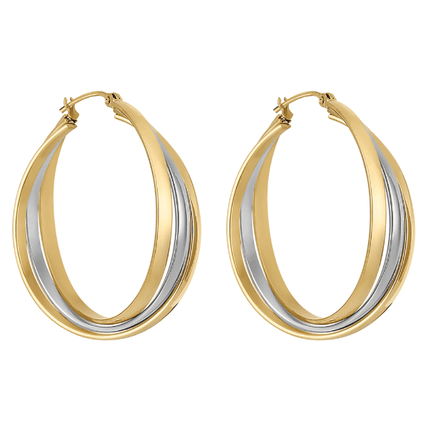 Brinco Feminino Daniel Klein Dkj.5.30016-3 Prata/Dourado