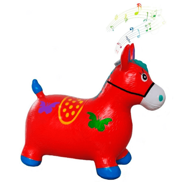 Brinquedo Cavalinho Upa Upa Cavalo Pula Pula Musical Color Mix