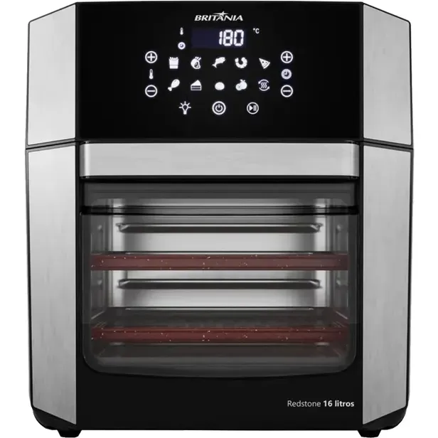Fritadeira Britania Air Fryer BAF16A 4 Em 1 16L 2000W 220V Preto