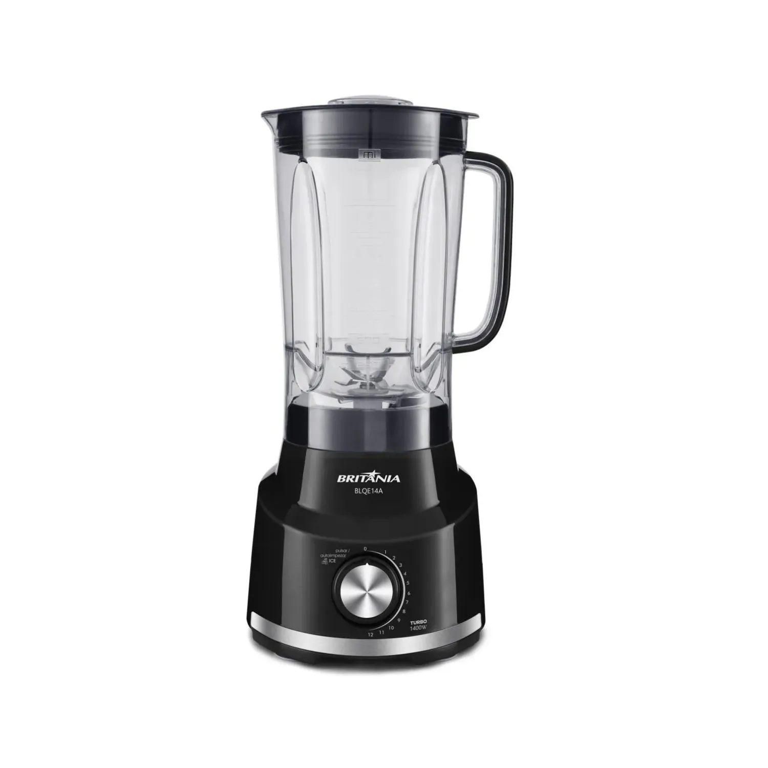 Liquidificador Britania Blqe14 1400W 12 Velocidades Preto
