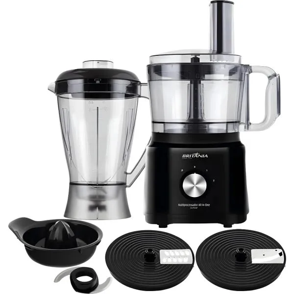Processador Britania Bmp900 5 Em 1 2.2/1.2L/2V/1000W/220V Preto