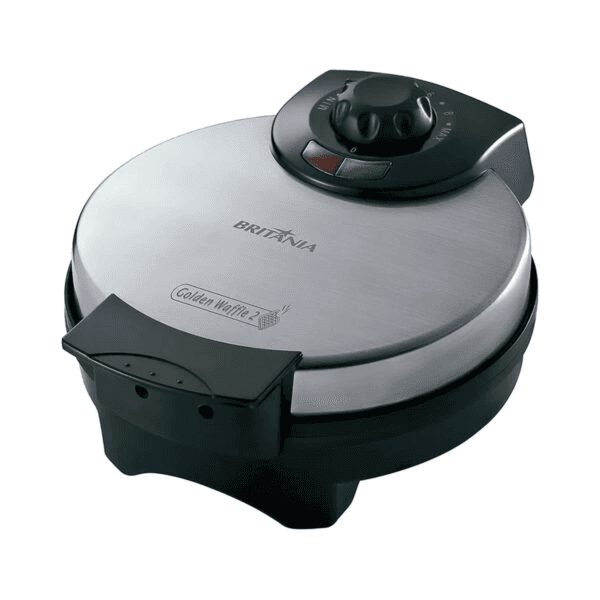 Waffle Britania Golden Waffle 850W Preto/Inox 110V/60Hz