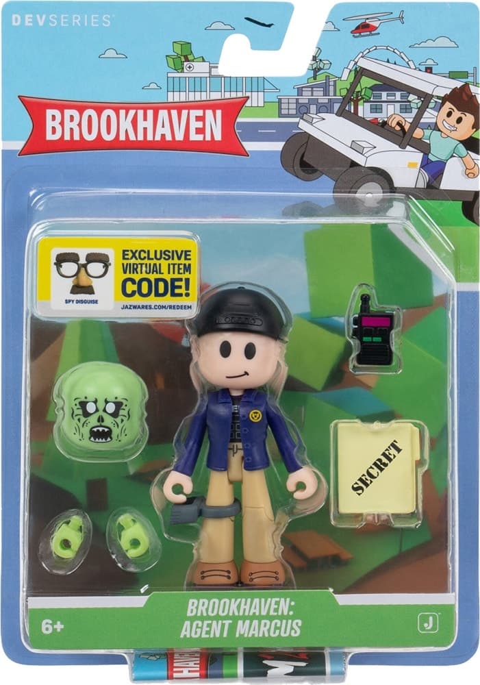 Boneca Jazwares Brookhaven Agent Marcus Crs0184