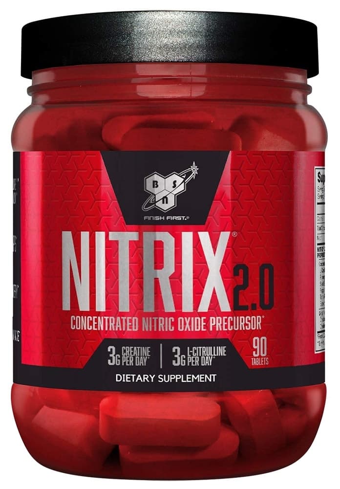 Precursor de Óxido Nítrico Concentrado Bsn Nitrix 2.0 (90 Tabletes)