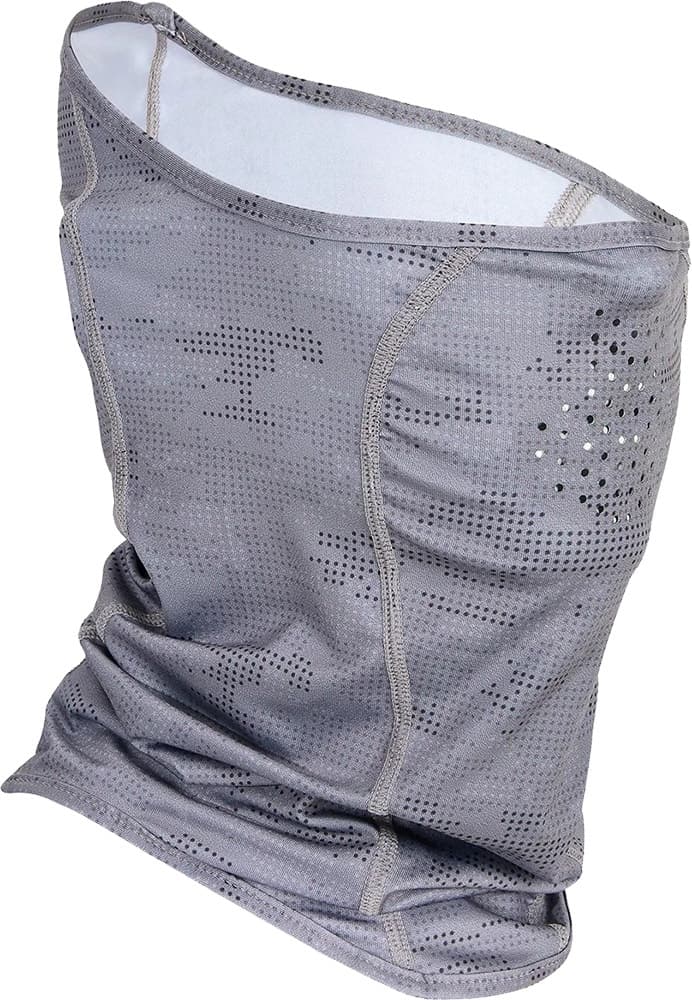 Buff Shimano Vented Face Gaitor Upf 50+ Cinza