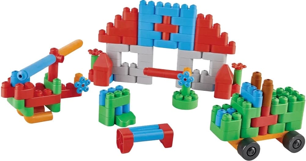 Blocos de Montar Poly-M 761815 (128 Peças)
