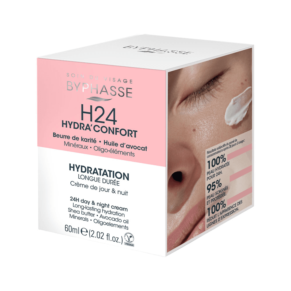 Creme Facial Dia e Noite Byphasse com Karité e Óleo de Abacate 60ml